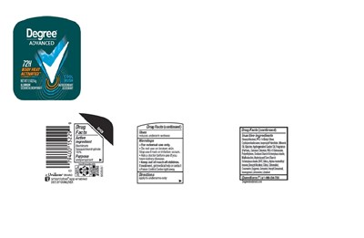 Label (Degree Advanced 72h Cool Rush Antiperspirant Deodorant   Label)